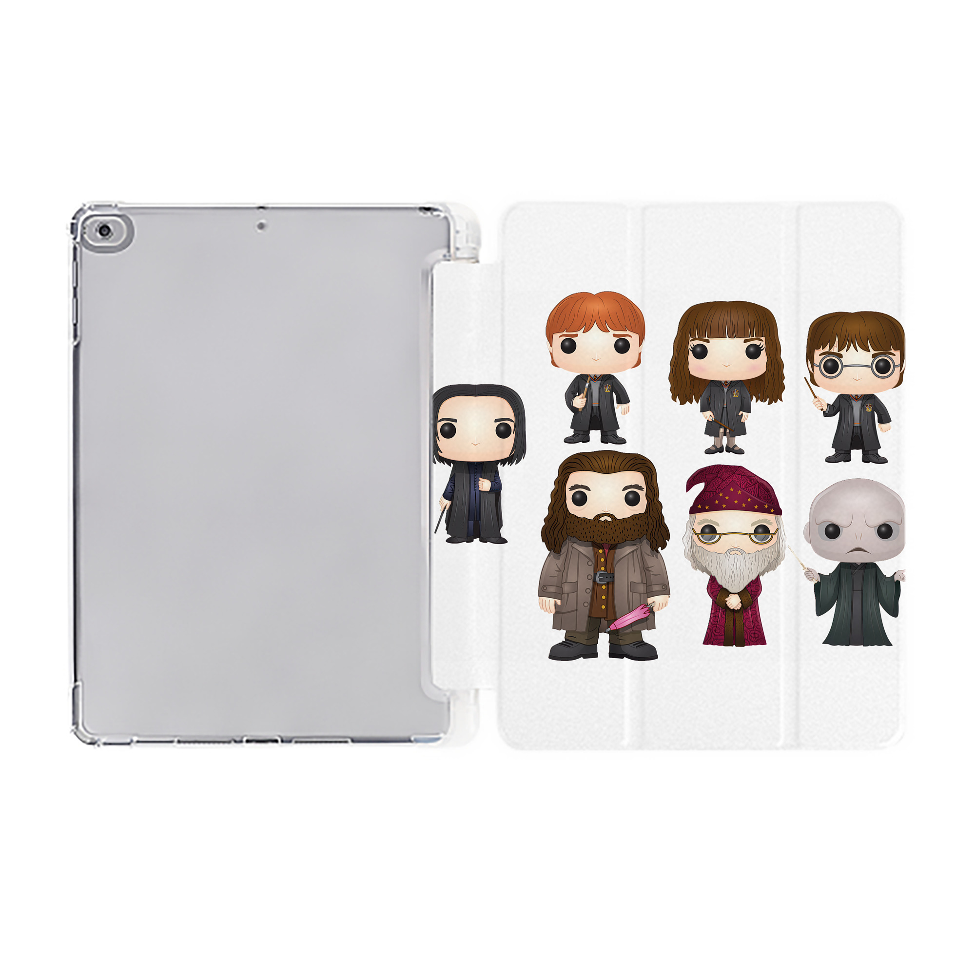 （画像用） Harry Potter ハリー・ポッターシリーズ IPad ケース ペン収納付き 三つ折りスタンド PUレザー×シリコン 対応機種9.5/10.5/10.9インチ
